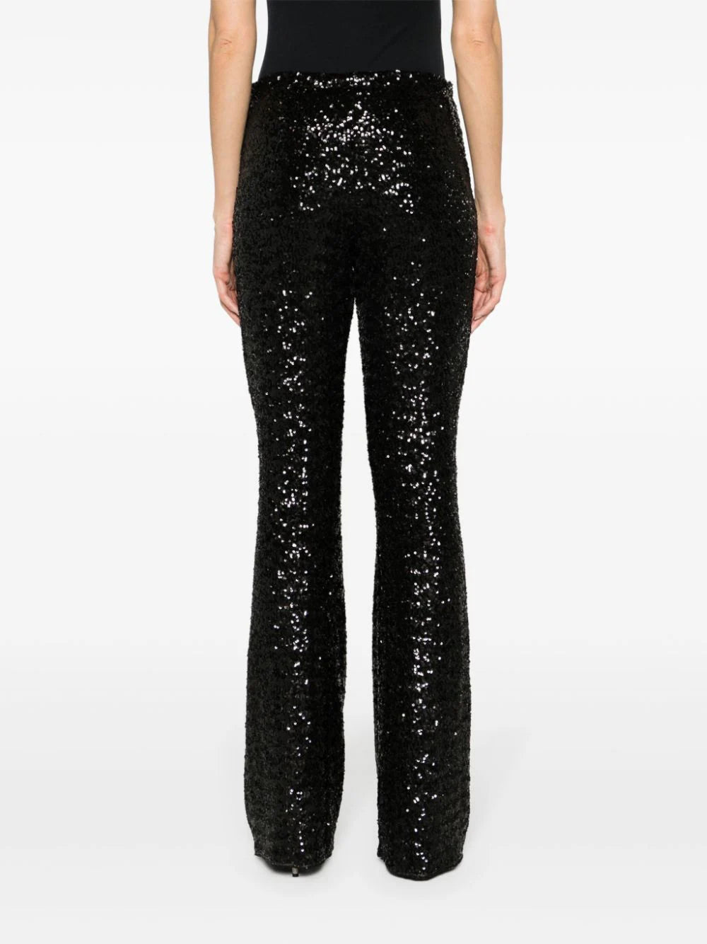 wide-leg trousers embellished with sequins