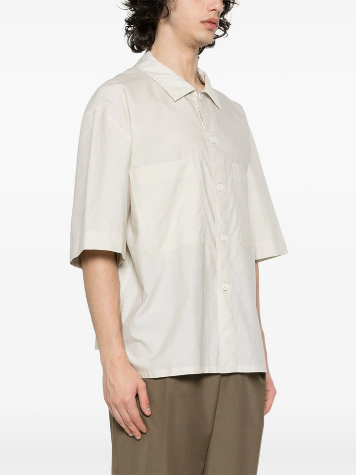 Shirt with wide collar