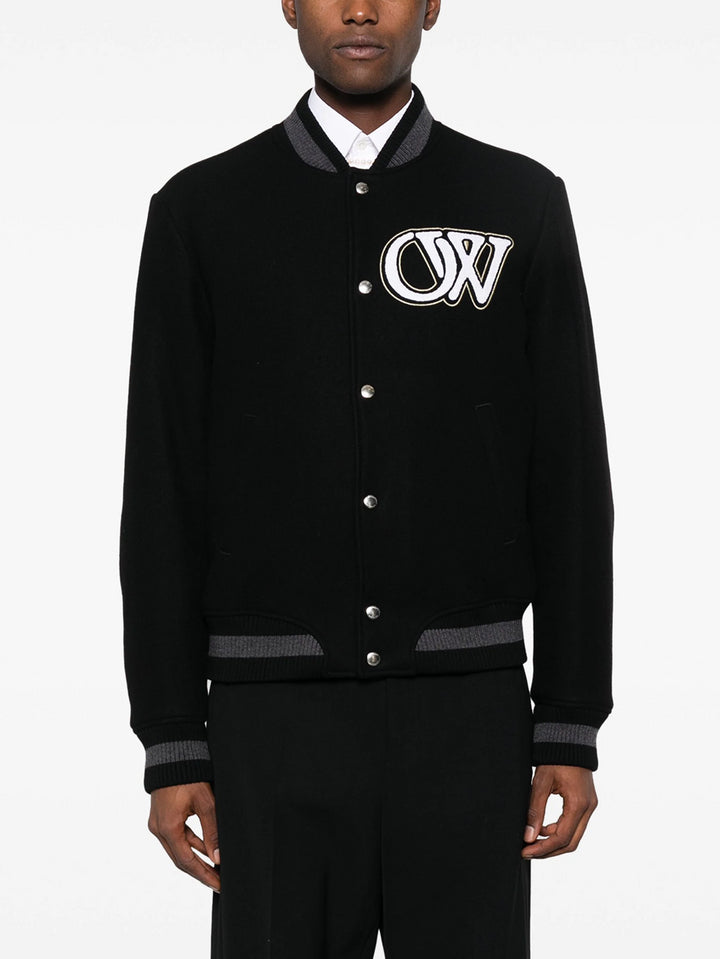 Bomber jacket with logo