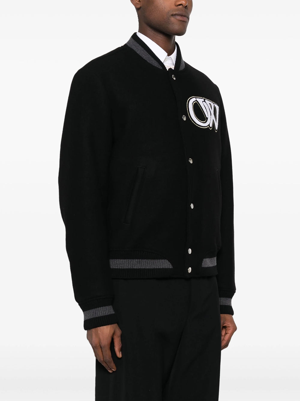 Bomber jacket with logo