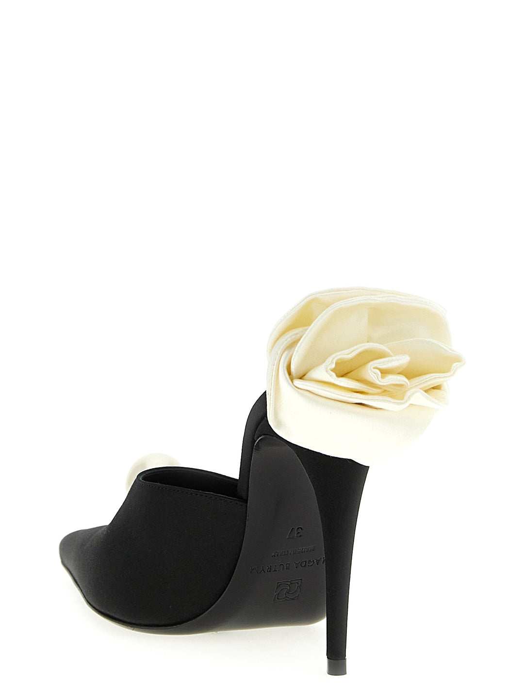 Magda Butrym Satin Mules Pumps - Black | 7ed4bba0bce8d9224284e695c0f0b95b904fd518