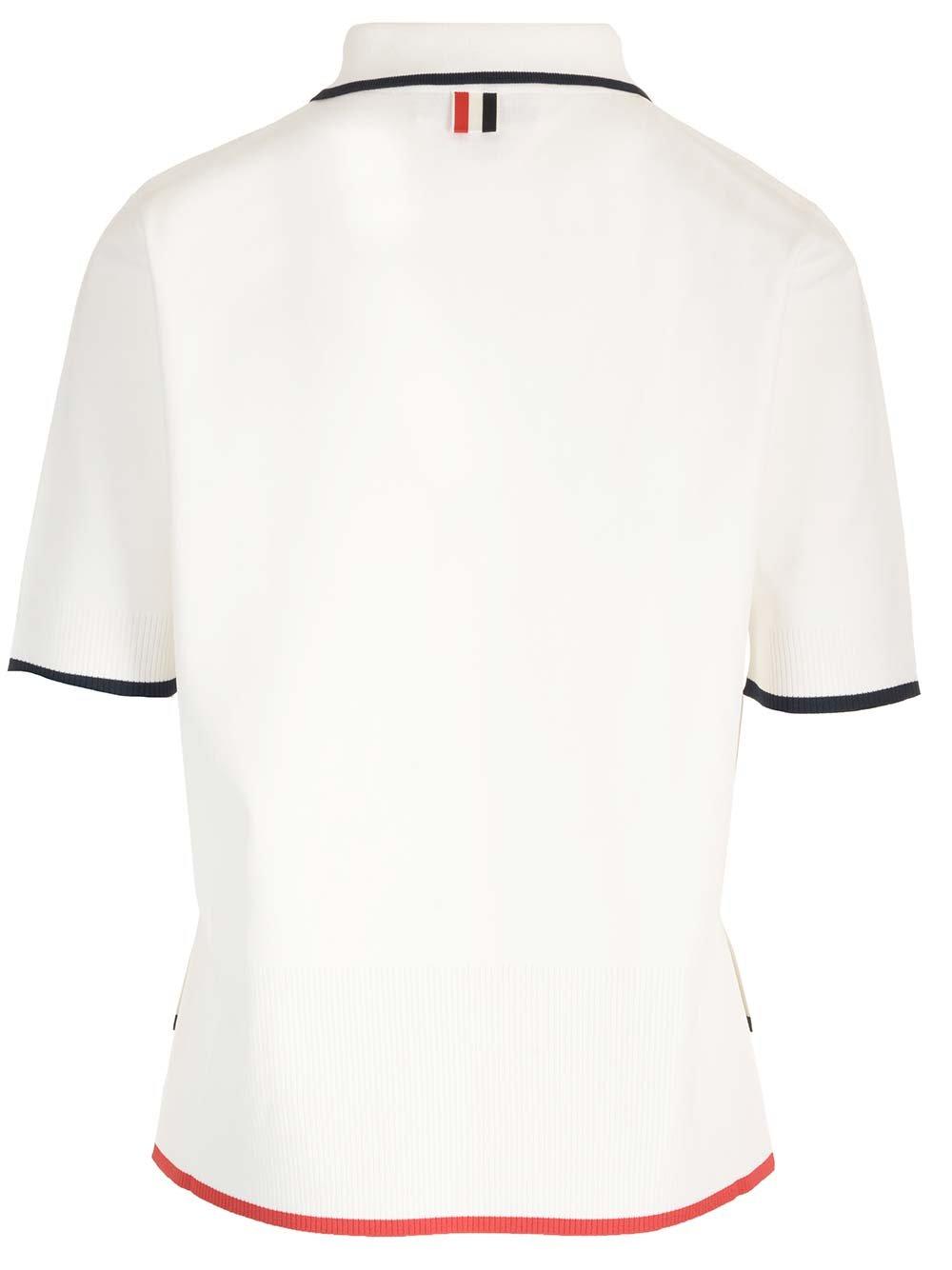 Boxy Fit Polo Shirt White