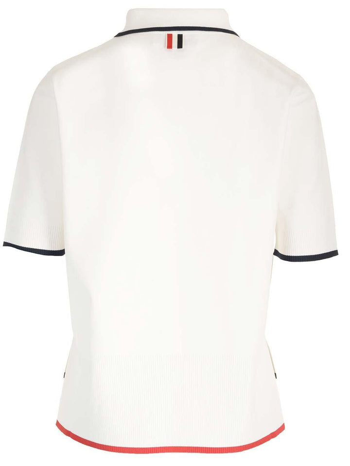Boxy Fit Polo Shirt White
