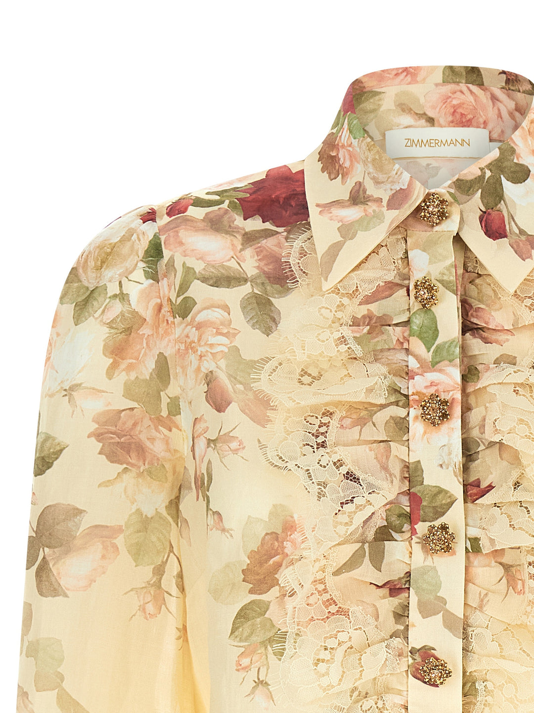 Zimmermann Hypnotic Tux Shirt and Blouse - Pink | 218ccce1852a3cf93b9c8eb31af9c0d6dbbdaf0e