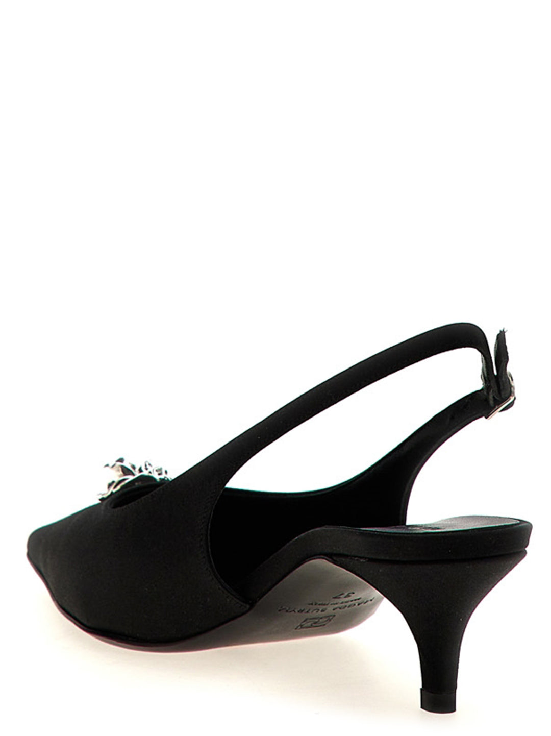 Magda Butrym Rosetta Slingback Pumps - Black | 7bc34647ee811f92a7299ac5b04ef38080b9cd41