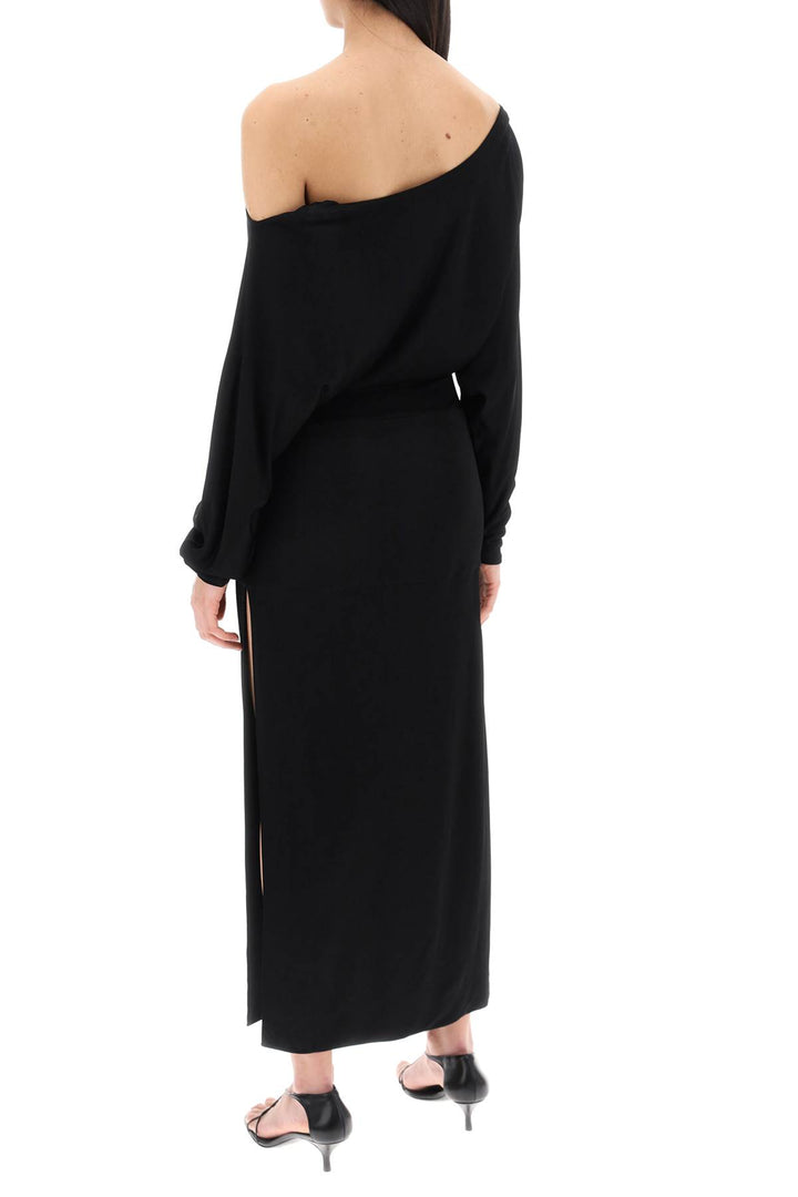 Maxi Abito Off Shoulder Asimmetrico