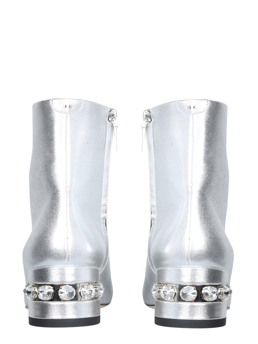 Nicholas Kirkwood Boots - Silver | Wanan Luxury
