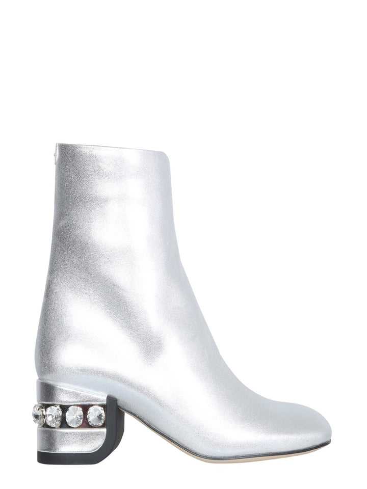 Nicholas Kirkwood Boots - Silver | Wanan Luxury