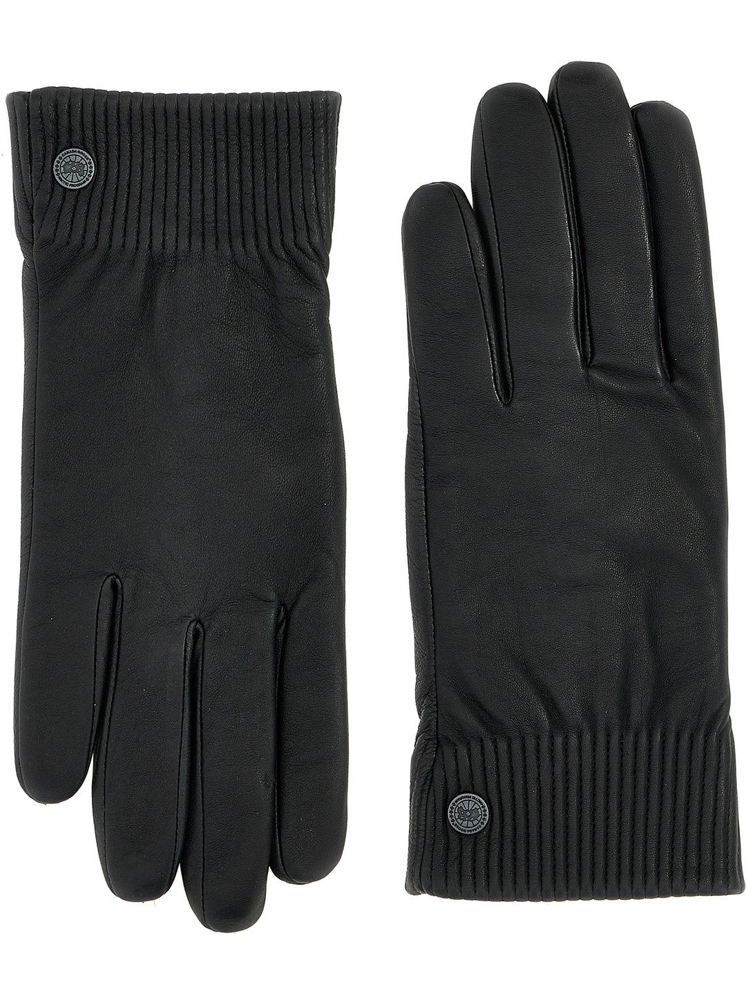 Leather Rib Luxe Gloves Black