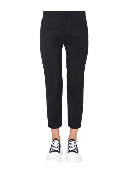 Cropped Straight Trousers