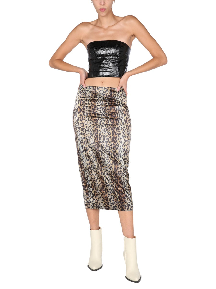 Rotate Birger Christensen Skirts - Animal Print | Wanan Luxury