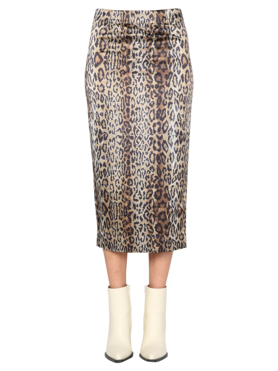Rotate Birger Christensen Skirts - Animal Print | Wanan Luxury