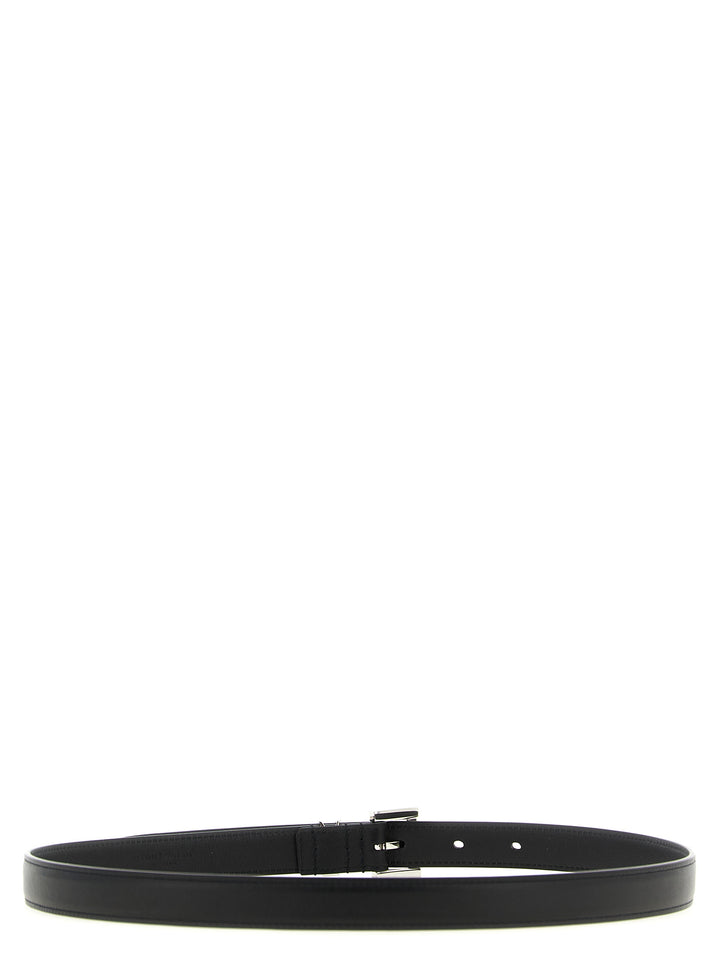Saint Laurent Cassandre Belts - Black | 5fd533e9c73abb4dafc334027a52a05582d9f62a