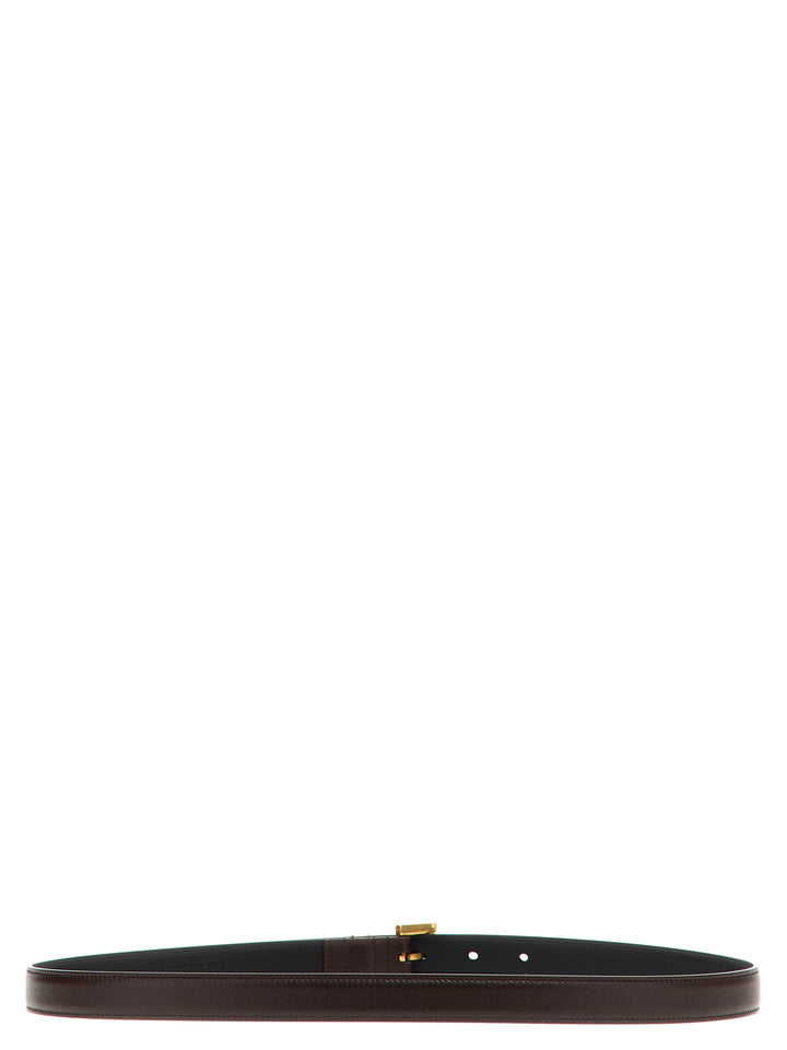 Saint Laurent Cassandre Belts - Brown | e5a4643c9f9d61e315ea5a46aa0b56c687f2c786