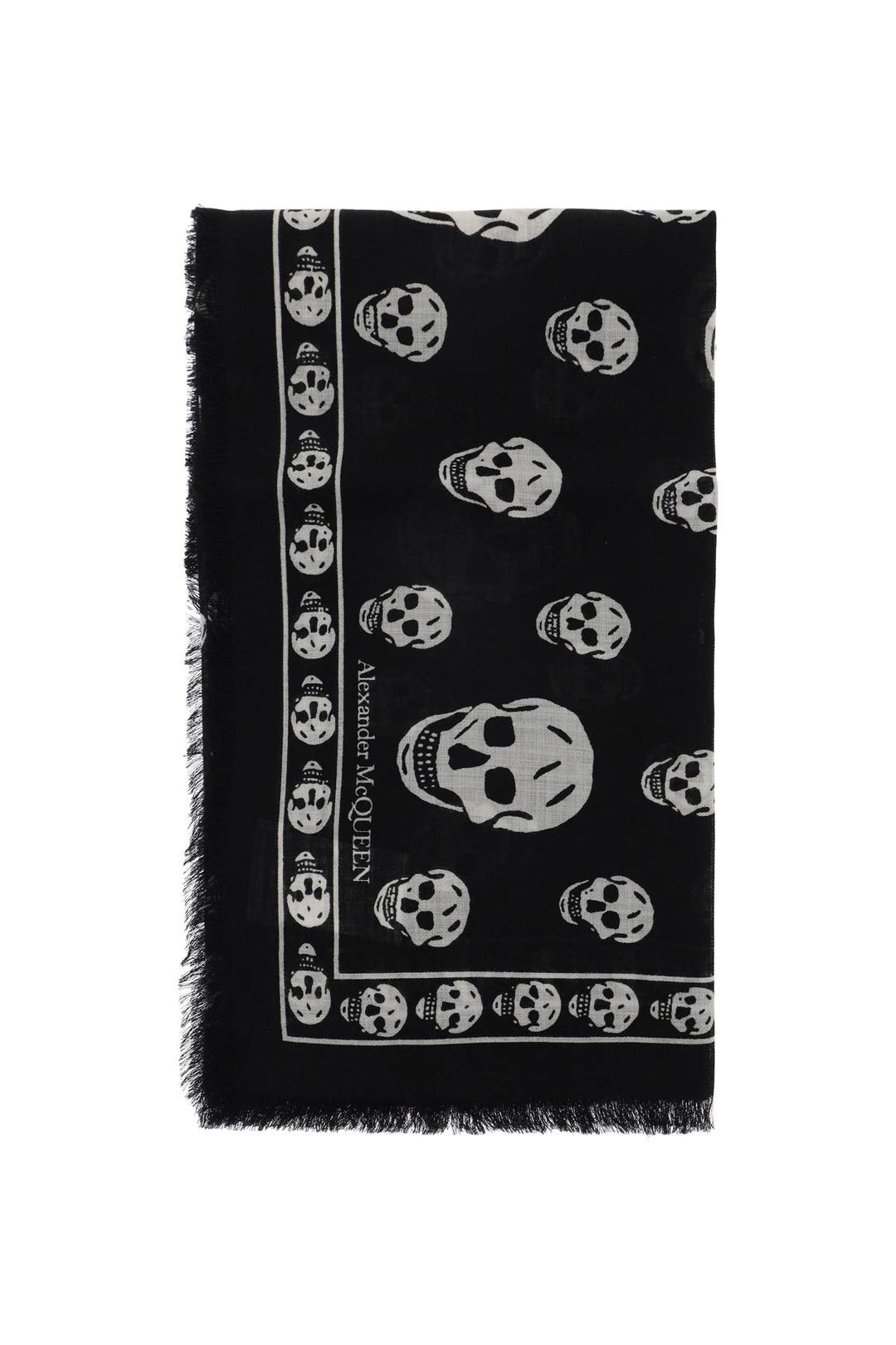 Light Wool Skull Scarf