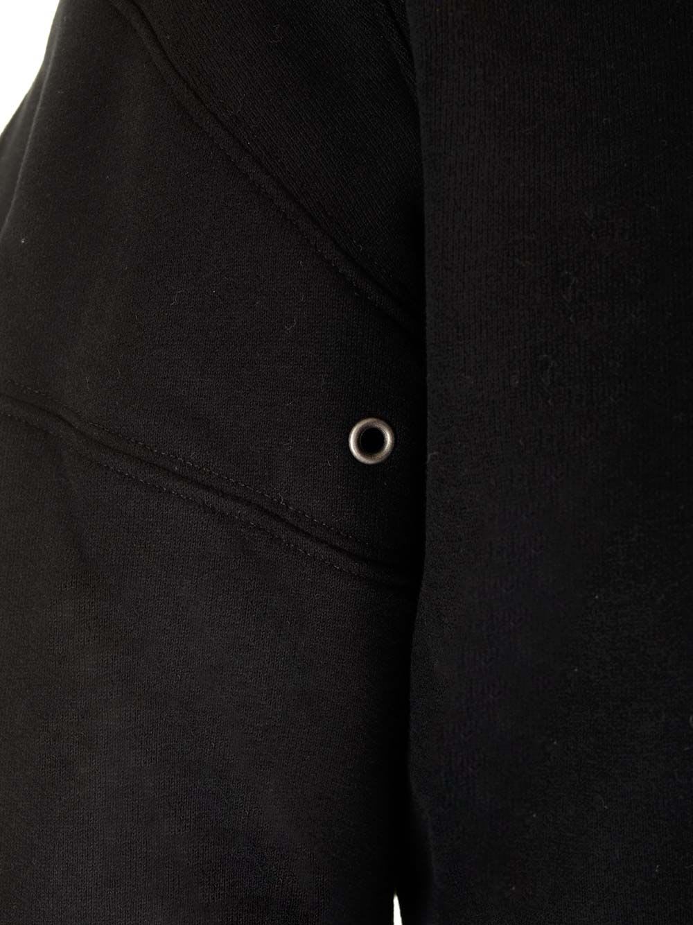 Cropped Sweatshirt Knitwear Black