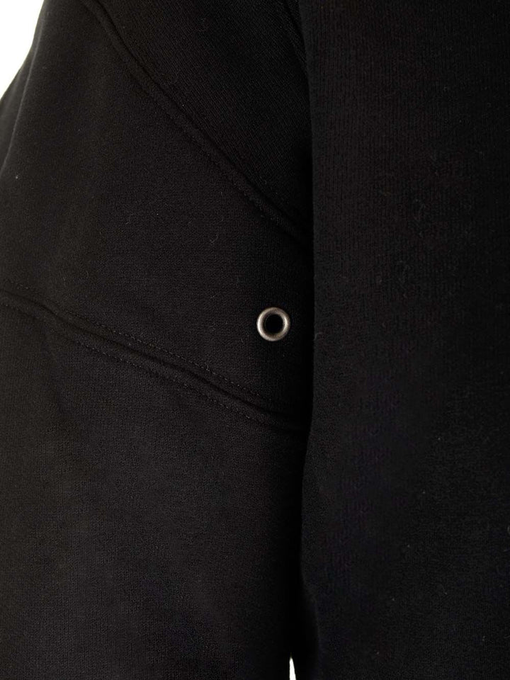 Cropped Sweatshirt Knitwear Black