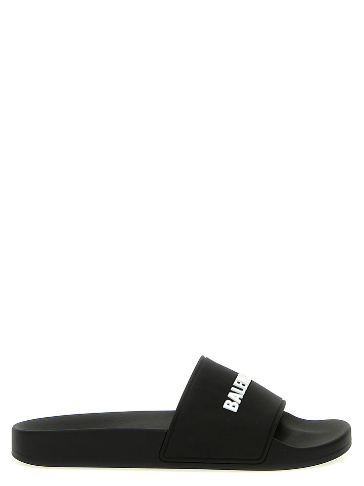 Balenciaga Pool Sandals - White/Black | f9bb44999dfd9d311d4c1112aba1e3cf9ce3355d