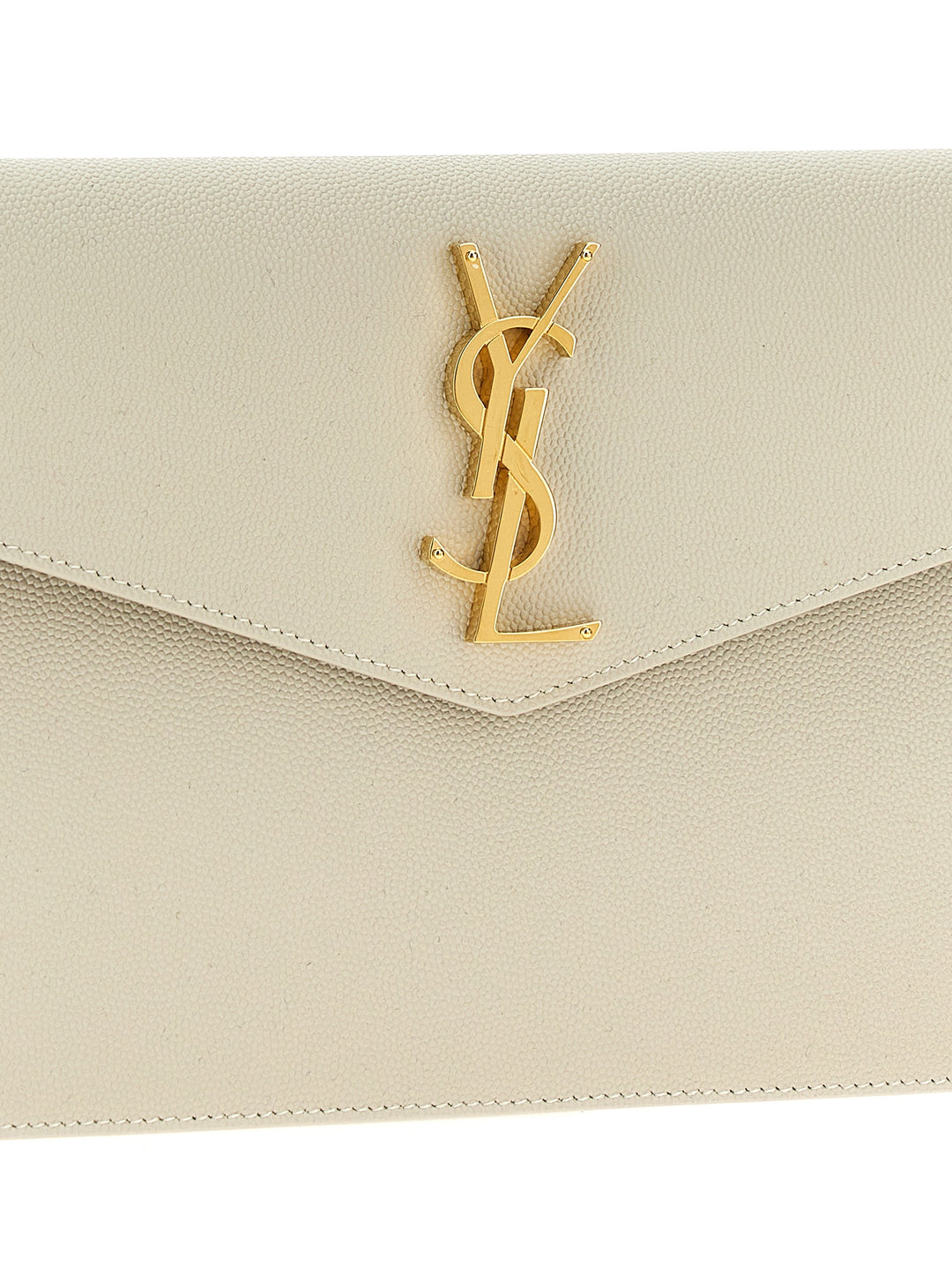 Saint Laurent Uptown Clutch - White | b5e0dba0f8802c20a9f5d8335dc2f4e6c39d41e6