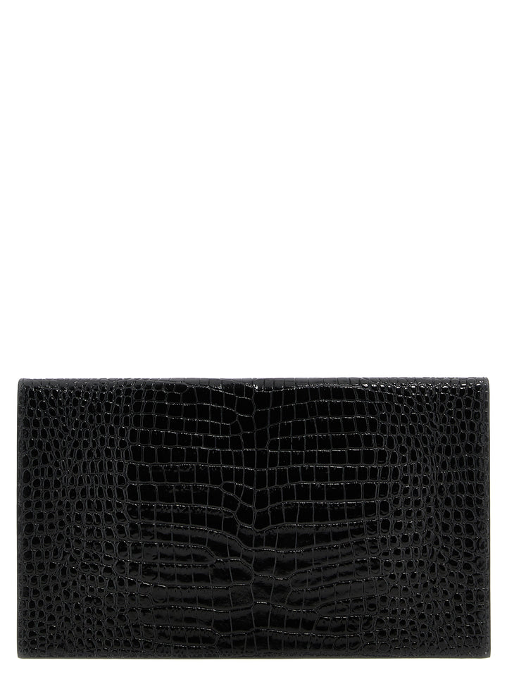 Saint Laurent Uptown Clutch - Black | 02bdd625f86e7d18f143a20c8c7d404ee9865f86