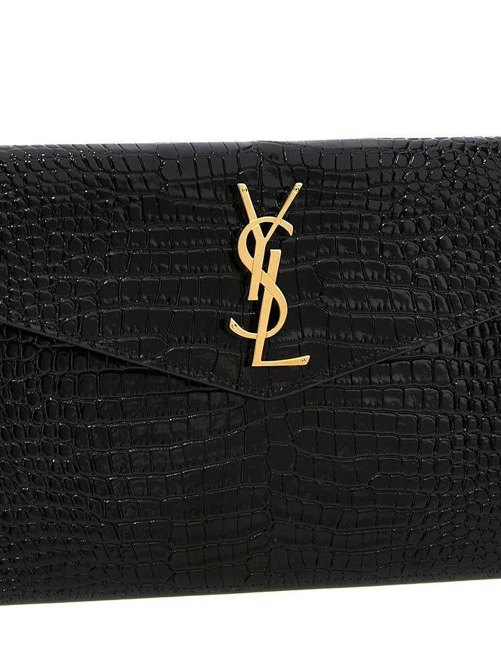 Saint Laurent Uptown Clutch - Black | a2c0a2de682d55285ec85905c5e9cb8ef7fd3db0
