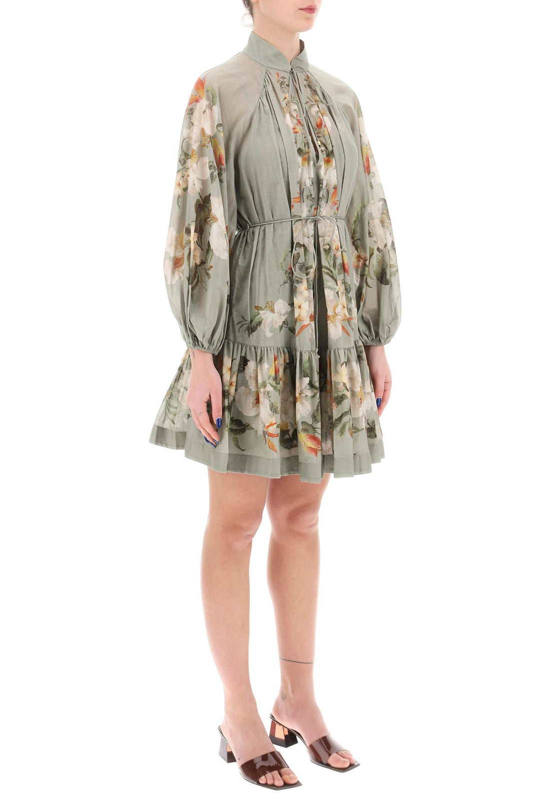 Lexi Billow Floral Mini Dress