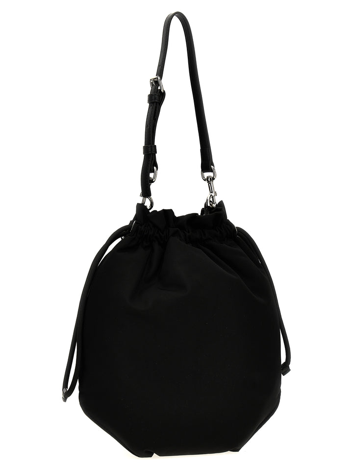 Drawstring Pouch Hand Bags Black