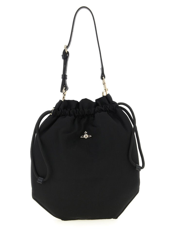 Vivienne Westwood Drawstring Pouch Hand Bags - Black | d84a2e86c5559977eb9998f03479141642f3af77