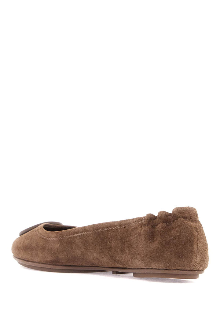 Suede Minnie Travel Ballet Flats