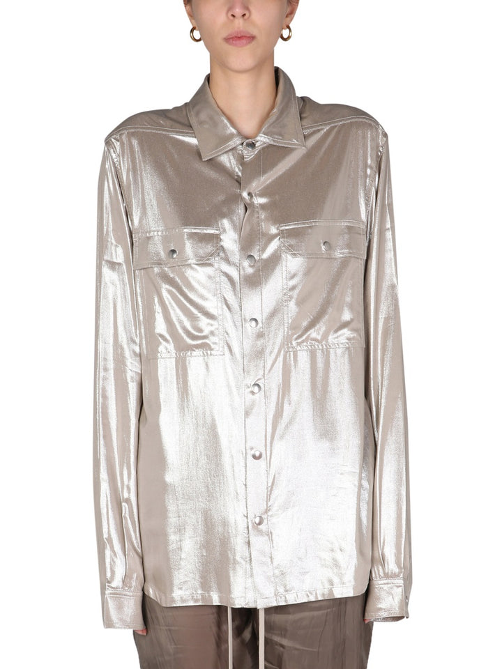 Rick Owens Shirts - Silver | Wanan Luxury