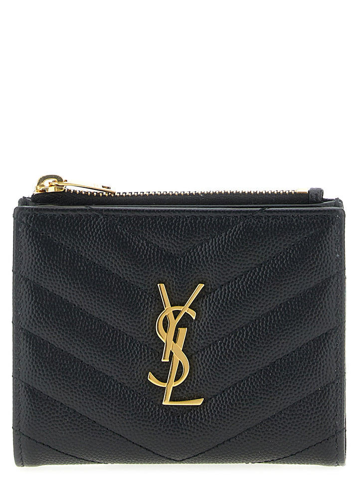 Saint Laurent Cassandre Wallets and Card Holders - Black | 07fda203e2c48cd64433bcf8d7f99f16efb07cc6