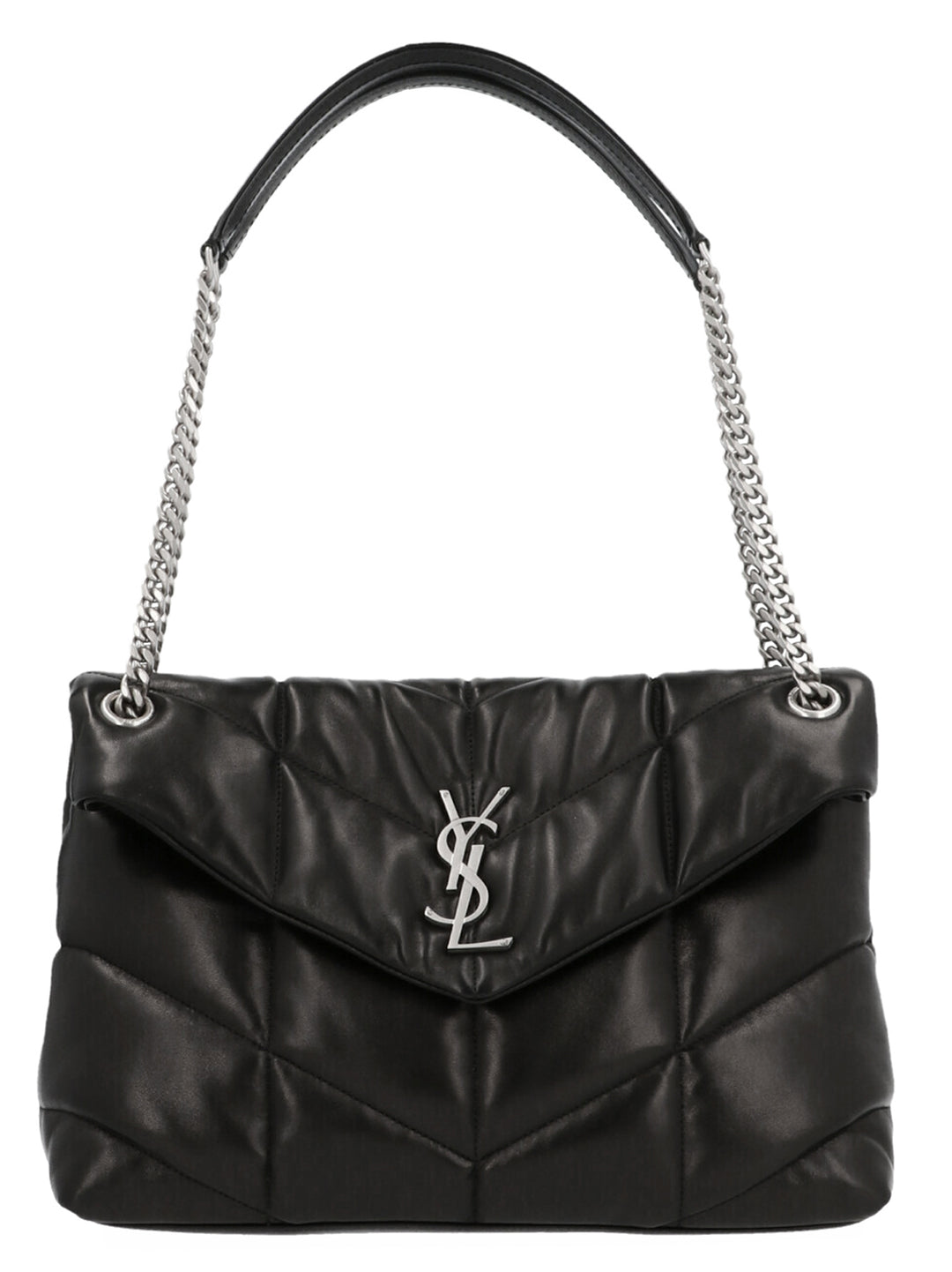 Saint Laurent Puffer Loulou Shoulder Bags - Black | 509821ec48a4b08cdfa7cfeb47b9da454492301e