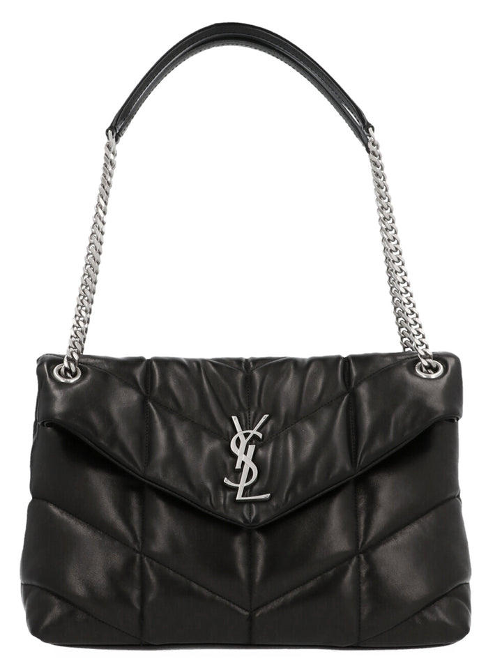 Saint Laurent Puffer Loulou Shoulder Bags - Black | 509821ec48a4b08cdfa7cfeb47b9da454492301e