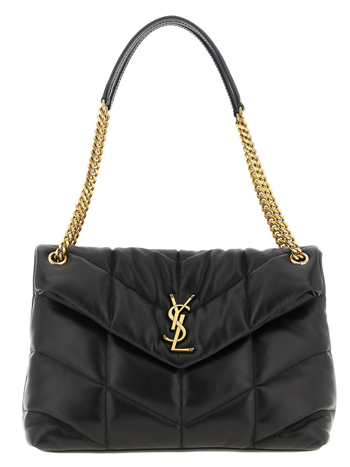 Saint Laurent Loulou Puffer Shoulder Bags - Black | 6cc47b95080730169beb6d22147d3e838c891dd5