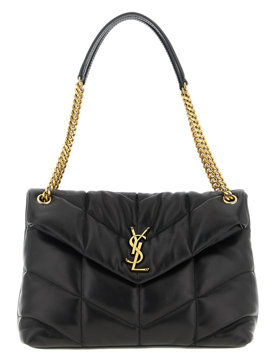 Loulou Puffer Shoulder Bags Black