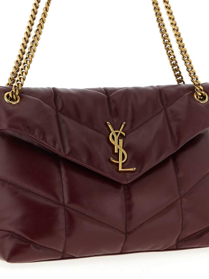 Saint Laurent Puffer Shoulder Bags - Bordeaux | cf35e5d2c45739022bc939de54d9213fa963e261