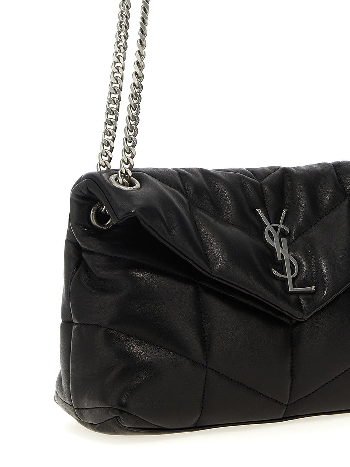 Saint Laurent Puffer Lou Lou Shoulder Bags - Black | 6379cfe07adc6ea1089bc726b0e976272a42371b