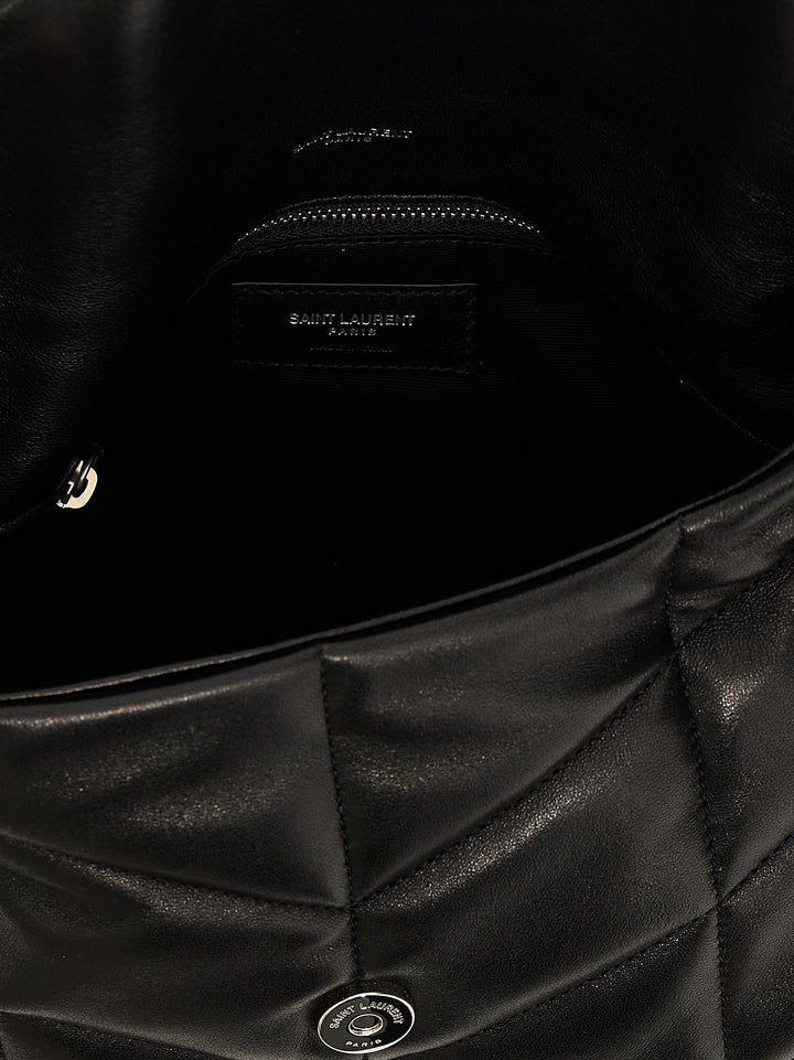 Saint Laurent Puffer Lou Lou Shoulder Bags - Black | b01cca61f77d0282c0ee9ee03a0b3e160e68d56a