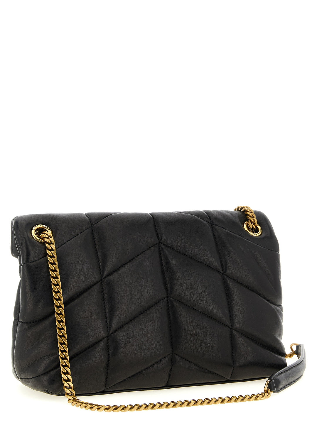 Saint Laurent Puffer Shoulder Bags - Black | 90d4a5e1bfc01b73204ff95be48bf6e70c38106a