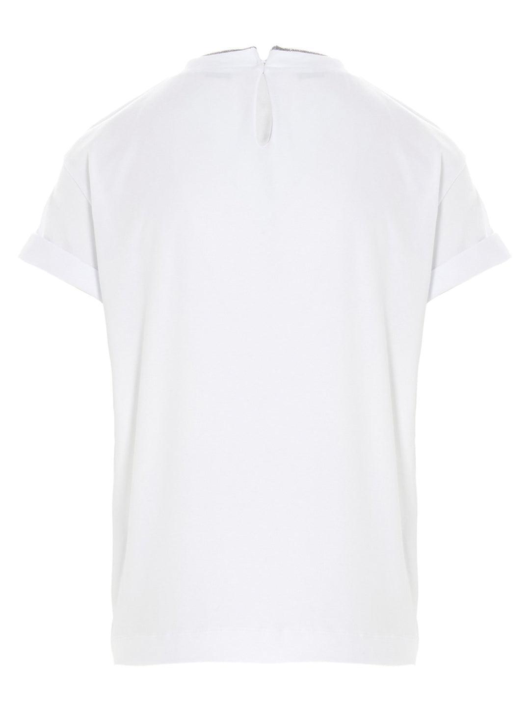 Brunello Cucinelli Monile Jersey T-shirt - White | ce7fe32710e7238b6fbb7dec47b91a6eeaae694c