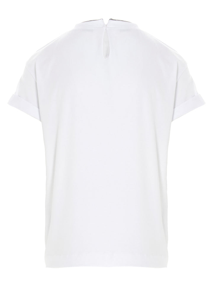 Brunello Cucinelli Monile Jersey T-shirt - White | ce7fe32710e7238b6fbb7dec47b91a6eeaae694c
