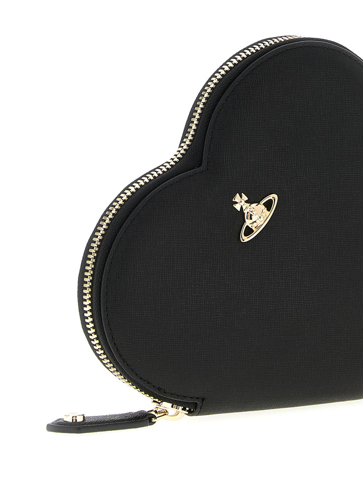 Vivienne Westwood New Heart Crossbody Bags - Black | 1e3cd31b0c132254a6c0a592a18f385f64c4c3f7