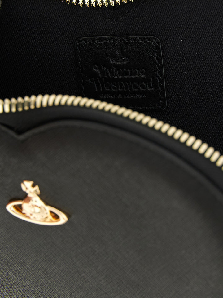 Vivienne Westwood New Heart Crossbody Bags - Black | d4505d611ba3e4e92b9b4c9779969a4a3e4d468f