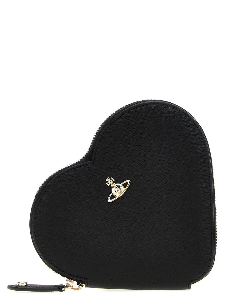 Heart Crossbody Bags Black