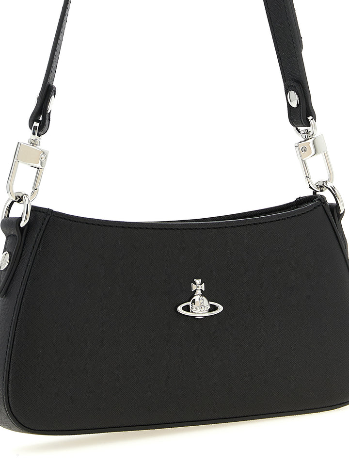 Vivienne Westwood Tasha Shoulder Bags - Black | c74dd4f3f10ed7a134930505f7e8b301f81fd310