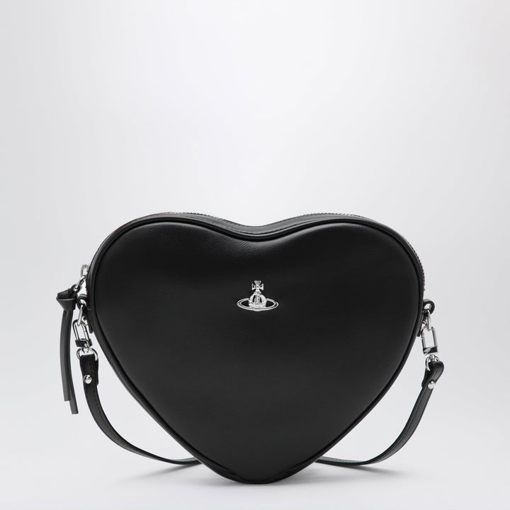 Vivienne Westwood Black Alexa Heart Shoulder Bag