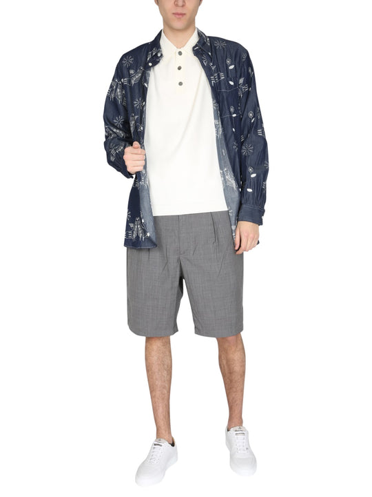 "Bird" Embroidery Shirt