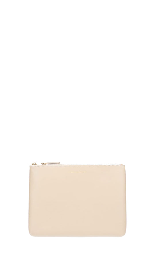 Zipped Pouch Small Leather Goods Beige