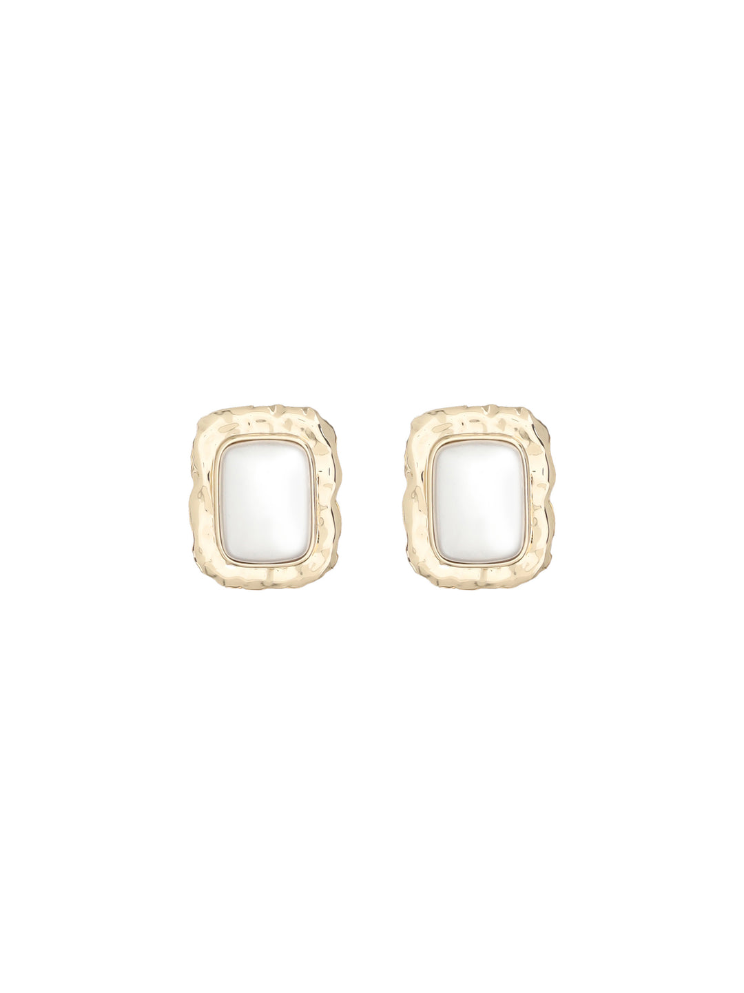 MOTTLED GOLD PEARL EARRINGS