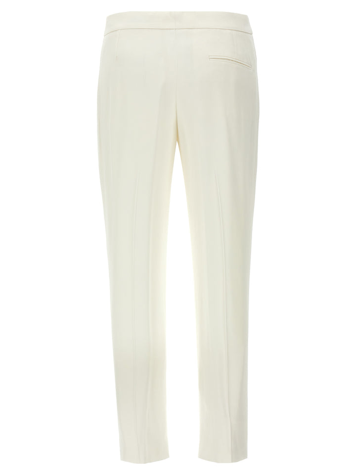Mcqueen Crepe Pants - White | ec872fb61cc513cb940acd5d0b0bab9609faab9c